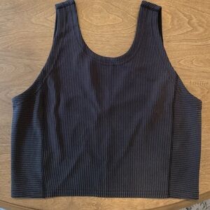 Lululemon Athletica Dark Grey Ribbed Tank Top
